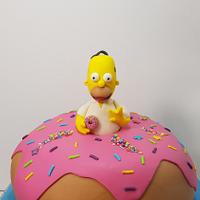Homer Donut cake.