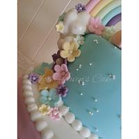 Pastel Rainbow and Ruffles for Twins