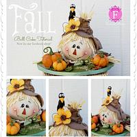 Scarecrow Fall Cake 