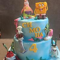 Sponge bob cake Sponge bob cake
