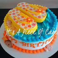 My Summer Flip Flop Cake:)
