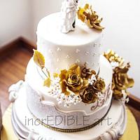 Gold Rush-Wedding cake
