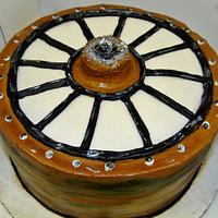 Wagon Wheel in 100% buttercream