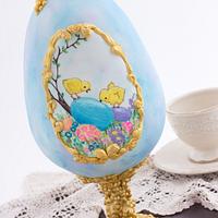 Painted Easter Egg Cake