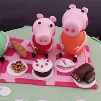 Peppa Pig Picnic cake