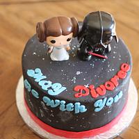 Star Wars Divorce Cake