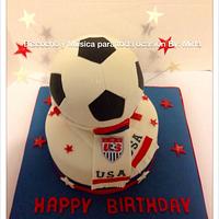 Soccer USA Birthday, Cake