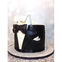 Half Wedding Dress Half Tuxedo Cake