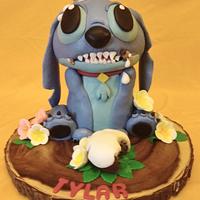 Stitch ate the cake!!