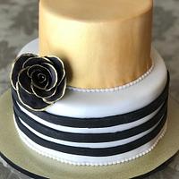 Black rose cake