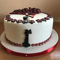 Flamenco dancer cake