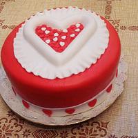 My valentine cake&cupcakes