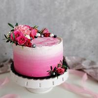 Pink ombre cake Pink ombre cake