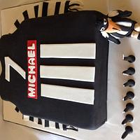 Australian Football Jumper Cake with Mascot