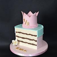 Half Birthday Half Cake Cake By Delice Cakesdecor