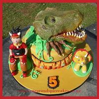 Dinosaur King Cake Roarrrrr...