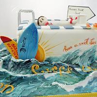 Surfing/Lifeguard Cake