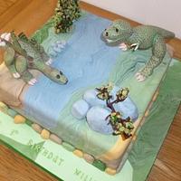 Jurassic Scene Cake - Dinosaurs