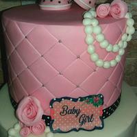 Vintage Babyshower Girl Cake