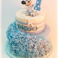 Baby mickey mouse  cake