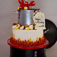 Crawfish Boil Birthday Cake