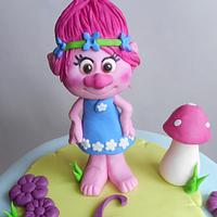 Trolls - Poppy cake