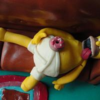 Homer simpson cake