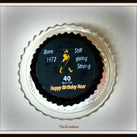 Johnny Walker 40th Birthday Cake