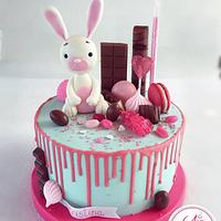 Rabbit Drip Cake