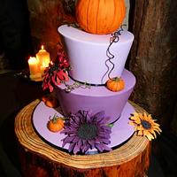 A 'Pumpkins and Purples' Wedding  