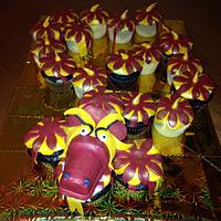 Chinese New Year Dragon Cupcakes