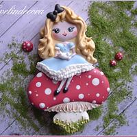 Alice in Wonderland cookie