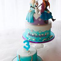 Frozen cake for my daughter :) 