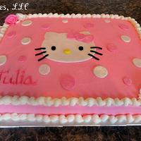 Hello Kitty Sheet Cake