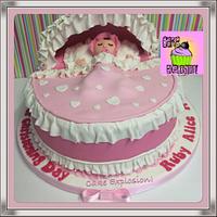 Baby Cradle / Bassinet Cake