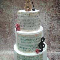 Music (violin) Cake 