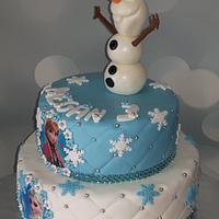 Frozen cake with Olaf