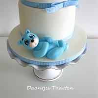 Sweet blue baby bear