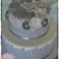 Cake in shades of gray