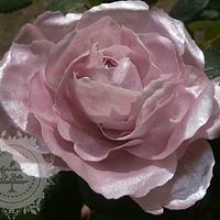 wafer paper '' ruffled rose ''
