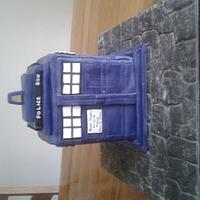 A Tardis Cake for a Dr Who Fan 