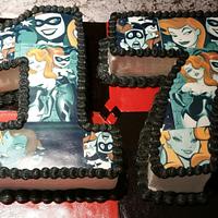 Harley Quinn/Poison Ivy 17th Birthday Cake