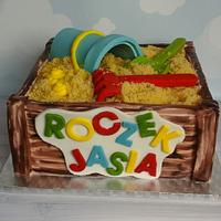Sandbox cake  for 1st birthday