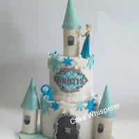 Frozen Elsa Castle Cake
