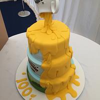 Centenary cake for the Duke & Duchess of Cornwall