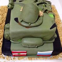 8th Birthday Army Tank Cake