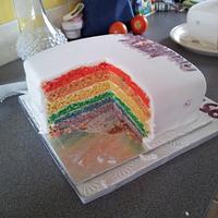 60th Wedding Anniversary cake