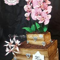 A Special birthday....with Sugar Orchid  Cake