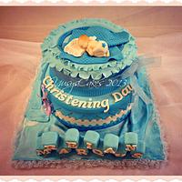 Christening Baby Cake