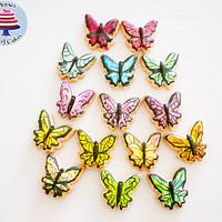 Hand Painted Butterfly Cookies 